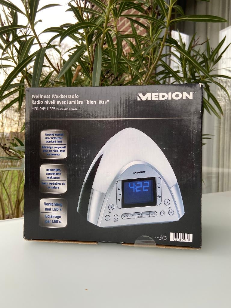 Medion Wake-up light - wellness wekkerradio- nieuw!, Elektronische apparatuur, Wekkers, Ophalen, Nieuw, Digitaal