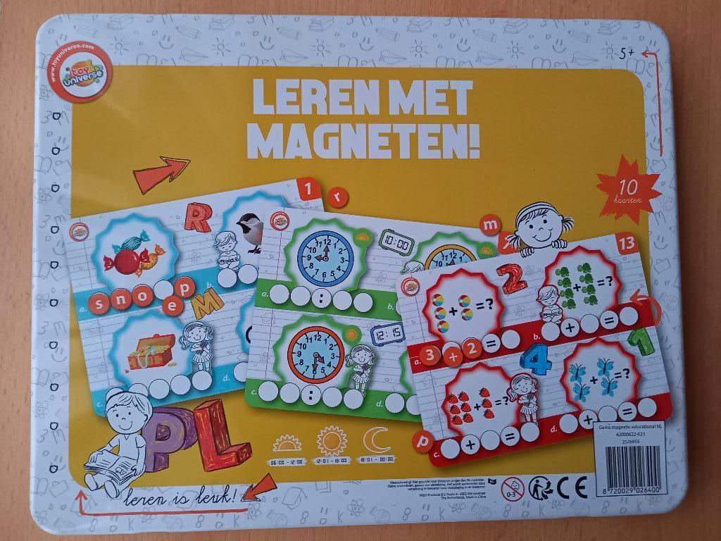 Nieuwstaat:  leren met magneten, Kinderen en Baby's, Speelgoed | Educatief en Creatief, Ophalen of Verzenden, Zo goed als nieuw