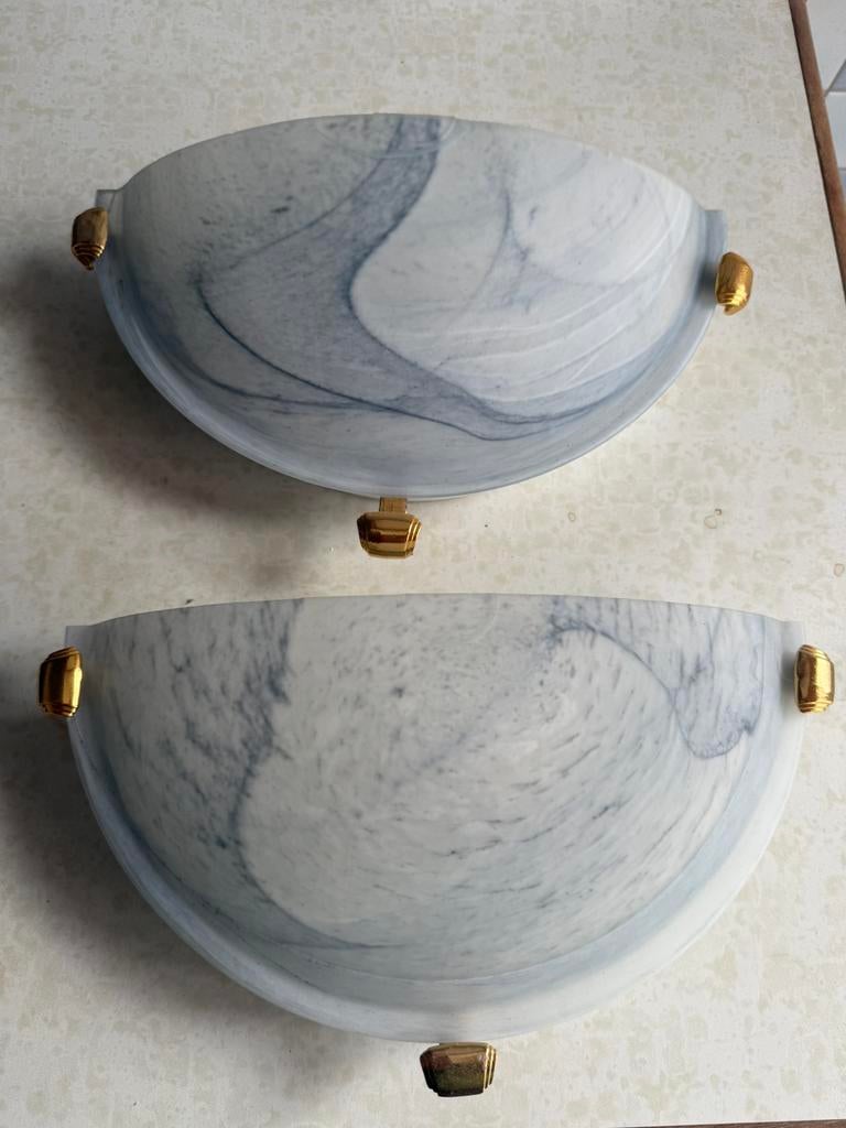 Twee wandlampen, Huis en Inrichting, Ophalen, Glas