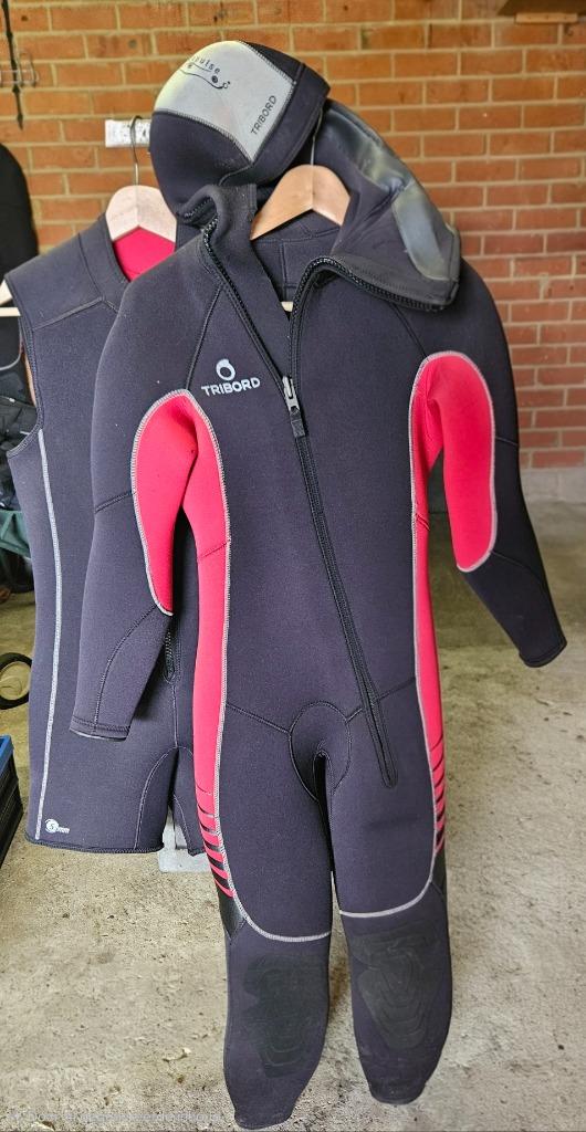 Duikpakken Decathlon maat S en XXL en shorty, Watersport en Boten, Duiken, Ophalen, Zo goed als nieuw, Duikpak