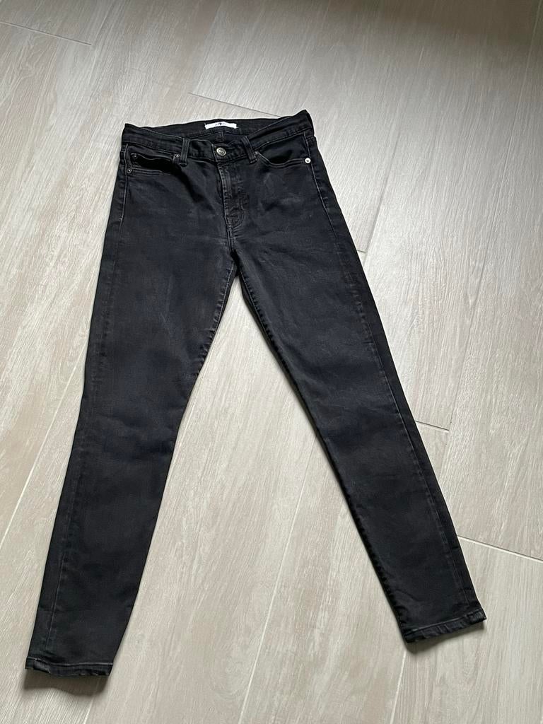 Seven for allmankind broek maat 28, Enlèvement ou Envoi, Porté, Noir, W28 - W29 (confection 36)