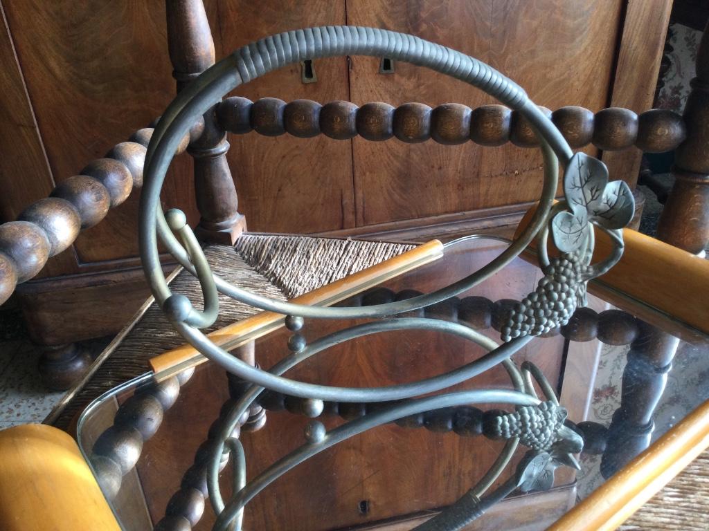 Porte bouteille, Maison & Meubles, Enlèvement ou Envoi, Utilisé, Métal, Moins de 5 bouteilles