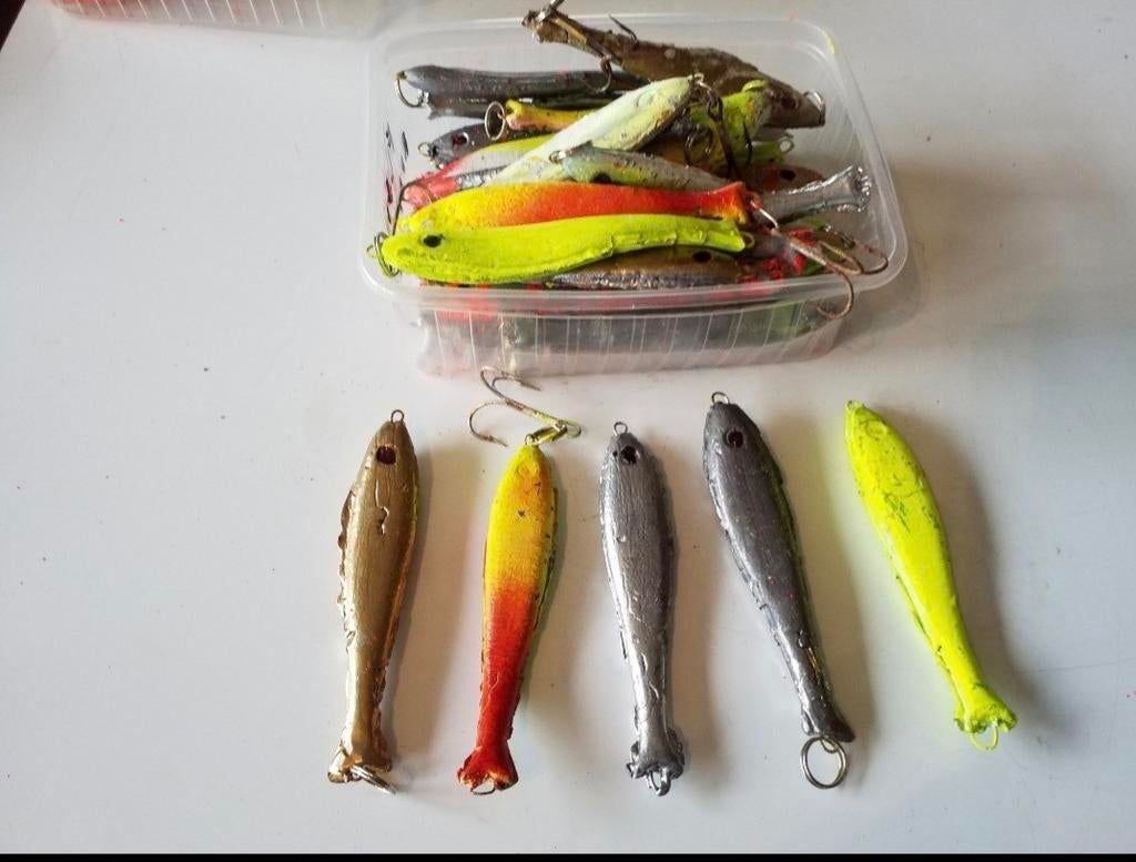 Loden pilkers voor wrakvissen 66st. 40€, Ophalen, Zo goed als nieuw