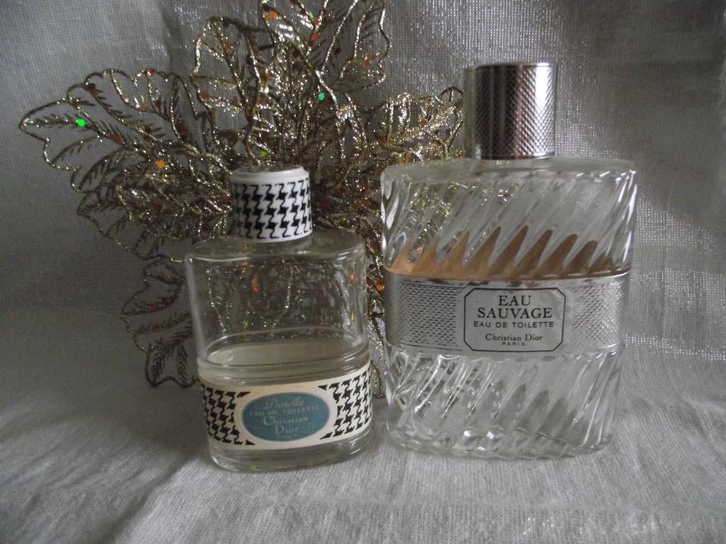 2 lege Dior-verzamelflessen 112 ml Diorella + 200 ml, Ophalen of Verzenden, Gebruikt, Parfumfles