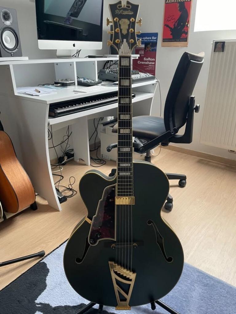 Guitare D'Angelico Deluxe EXL-1-LH GAUCHER, Musique & Instruments, Instruments à corde | Guitares | Électriques, Enlèvement, Comme neuf