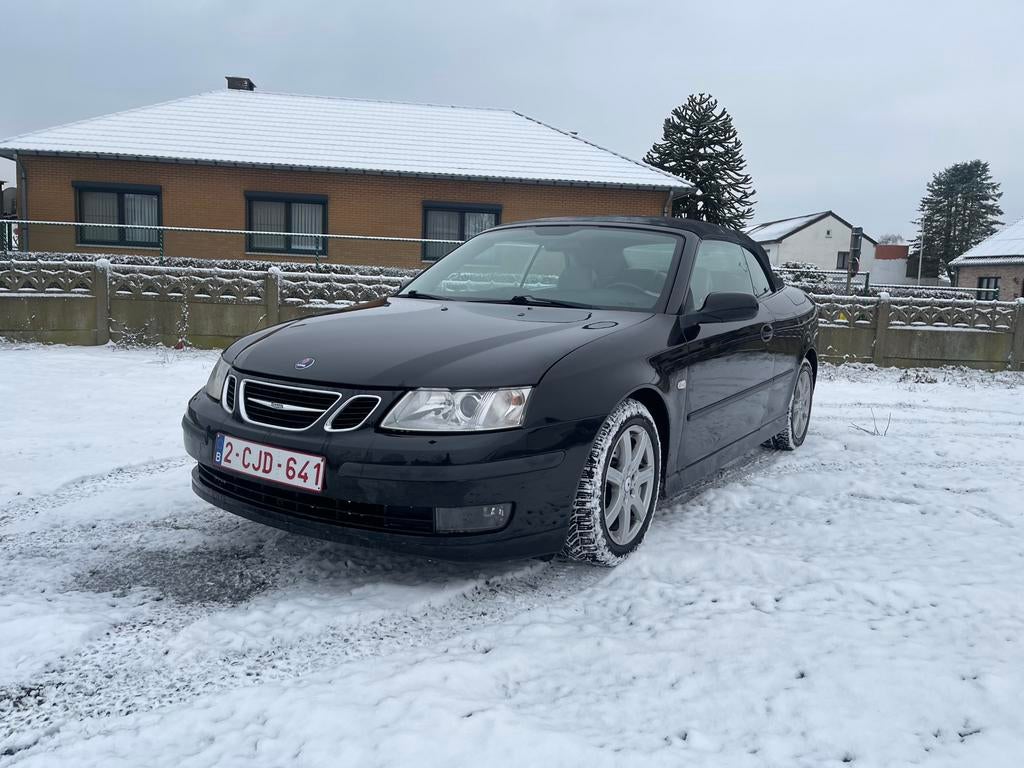 Saab 9-3 automaatp, Auto's, Saab, Automaat, Cabriolet, Zwart, Leder