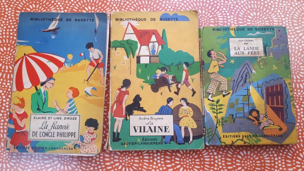 Lot 3x Bibliothèque de Suzette livres pour enfants années 19, Enlèvement ou Envoi, Utilisé, Fiction