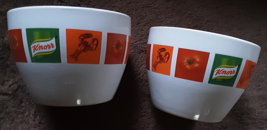 2 bols à soupe Knorr, Maison & Meubles, Cuisine | Vaisselle, Enlèvement ou Envoi, Comme neuf