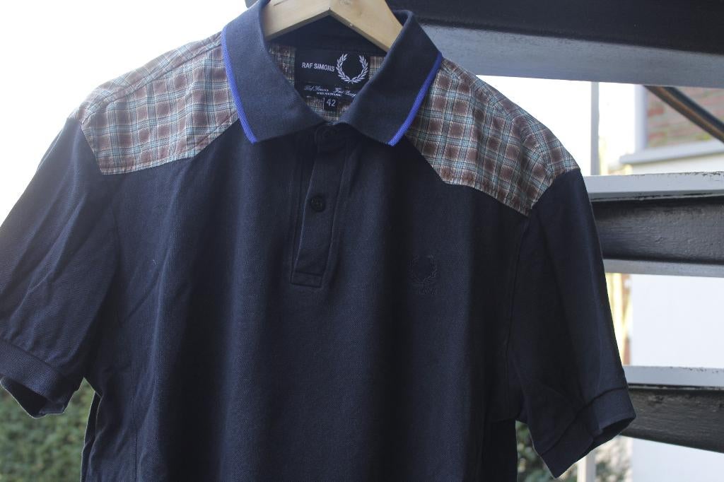 Raf simons X Fred Perry polo, Maat 52/54 (L), Zwart, Ophalen of Verzenden, Raf simons