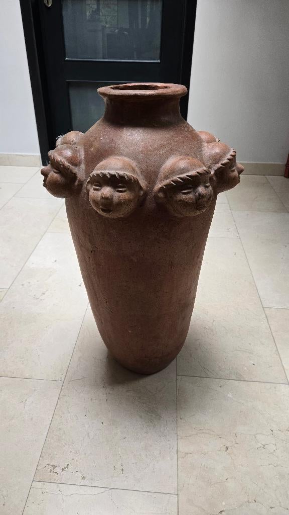 Grand pot terre cuite 70cm, Antiquités & Art, Antiquités | Céramique & Poterie, Enlèvement