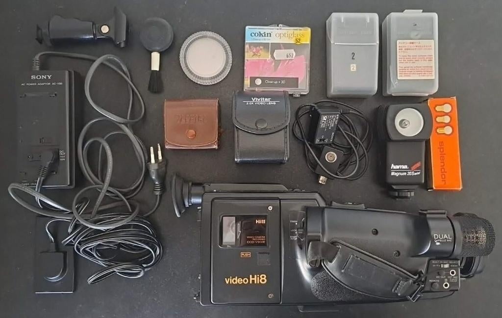 SONY Video Hi8 camera met tas en accessoires, Enlèvement ou Envoi, Hi 8, Caméra