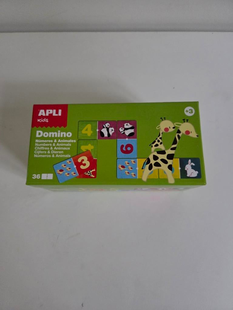 Apli kids Domino nummers en dieren, Ophalen of Verzenden, Zo goed als nieuw, Puzzelen
