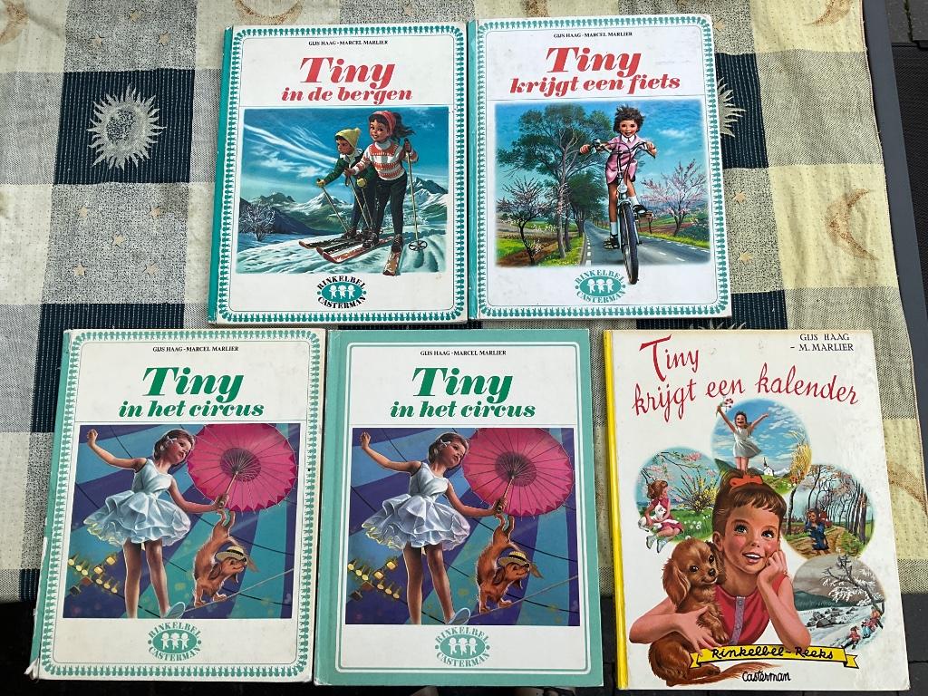 6 x Tiny, oude reeks boekjes met gebruikssporen, Boeken, Ophalen, Gelezen
