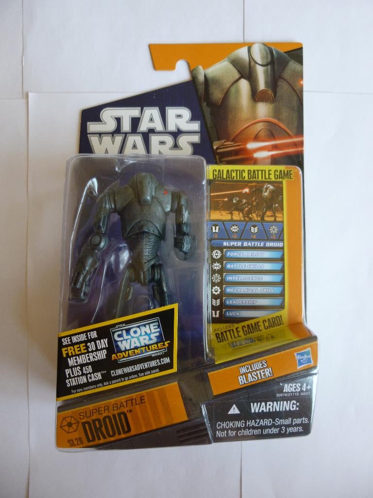 STARWARS SAGA LEGENDS SL28"SUPER BATTLE DROID"UIT 2011, Verzamelen, Ophalen of Verzenden, Zo goed als nieuw, Actiefiguurtje
