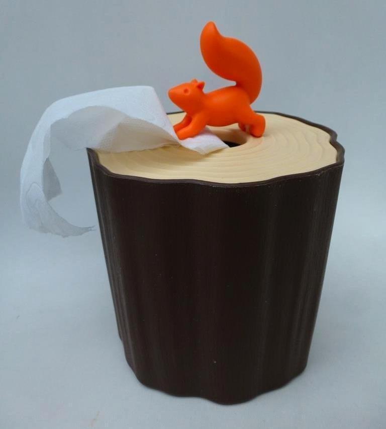 Porte-rouleau de papier toilette en forme d'écureuil, Enlèvement ou Envoi, Utilisé, Autres couleurs, Autres types