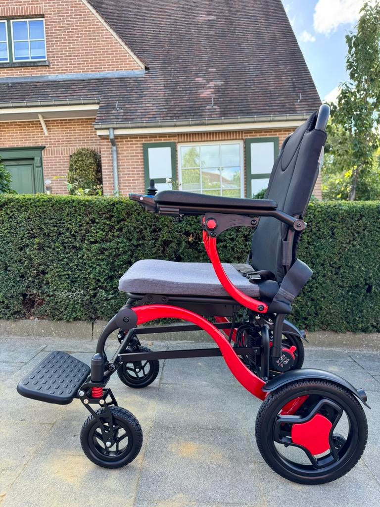 Fauteuil électrique D’LUXE Chaie roulante léger pliable neuf, Enlèvement ou Envoi, Pliant, Comme neuf, Fauteuil roulant électrique