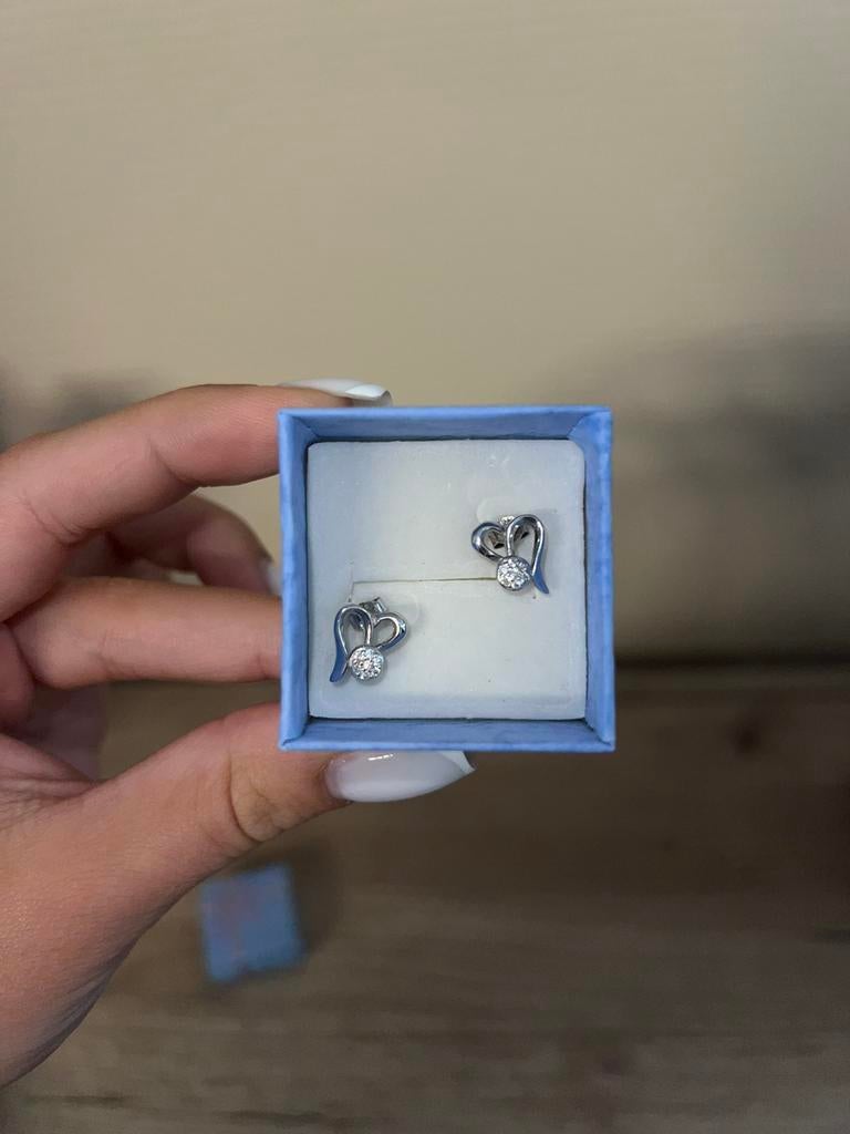 Zilveren oorbellen, Handtassen en Accessoires, Oorbellen, Ophalen, Nieuw, Knopjes of Stekers, Zilver