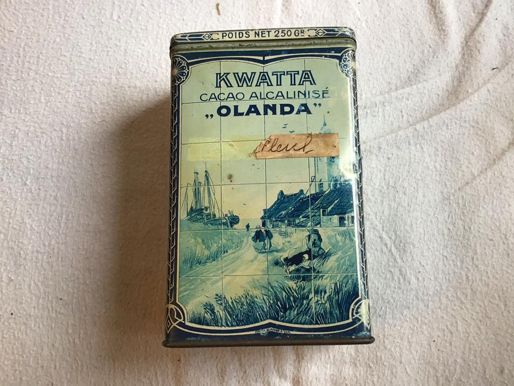 Boite en métal de cacao Kwatta, Collections, Enlèvement ou Envoi