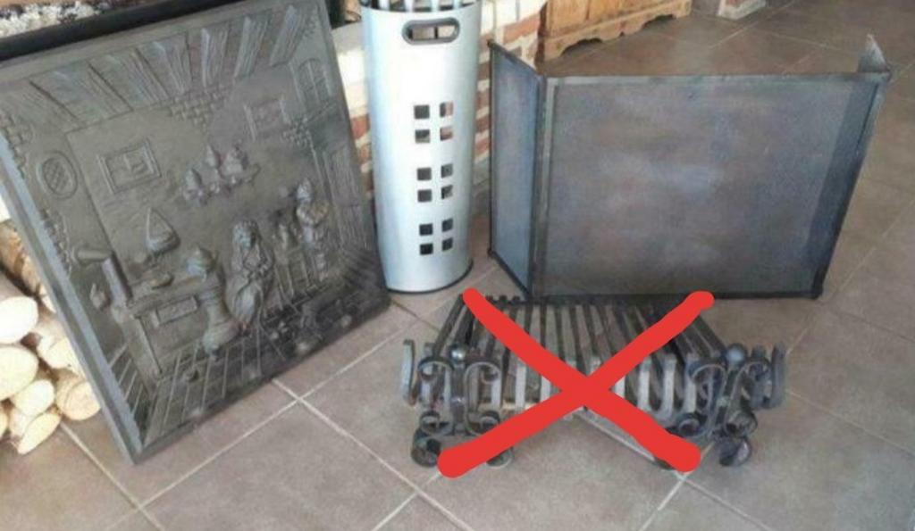 Plaque, pare-feu et serviteur pour feu ouvert, Bricolage & Construction, Enlèvement, Utilisé