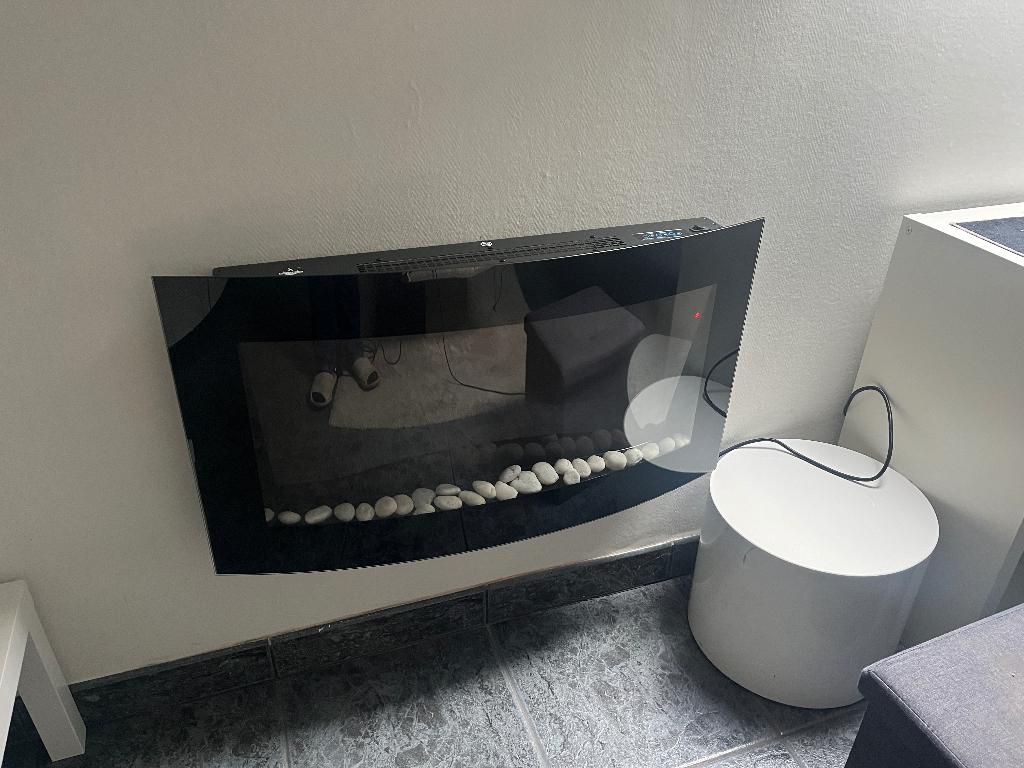 Elektrische Wandhaard Davos, Maison & Meubles, Cheminées, Enlèvement, Comme neuf, Suspendu, Cheminée électrique