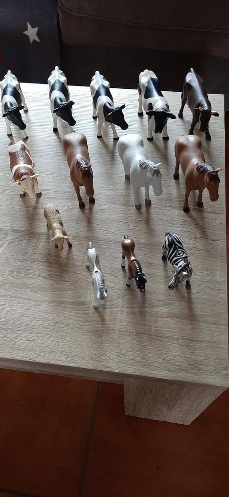 Figurines Bruder et Playmobil (vaches, chevaux, etc), Collections, Enlèvement, Comme neuf
