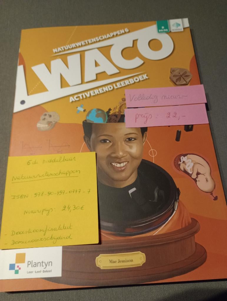 WACO natuurwetenschappen 6 de middelbaar NIEUW, Boeken, Overige vakken, ASO, Plantyn, Nieuw