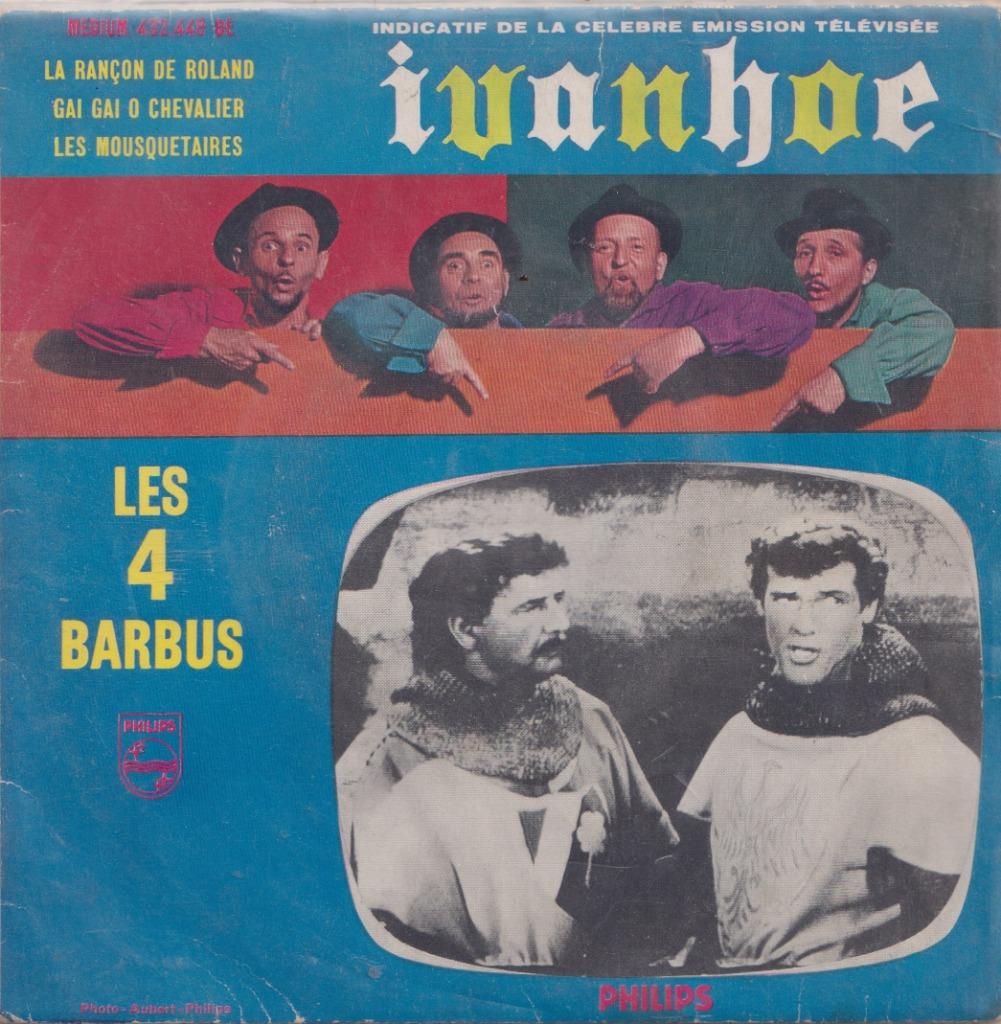 Les quatre Barbus – Ivanhoe / Les Mousquetaires + 2 – EP, CD & DVD, Vinyles Singles, Utilisé, EP, Musique de films et Bande son