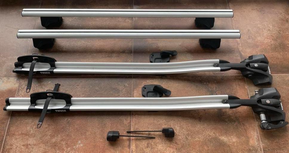 Fietsendrager auto Thule, Ophalen, 2 fietsen, Gebruikt, Dakdrager