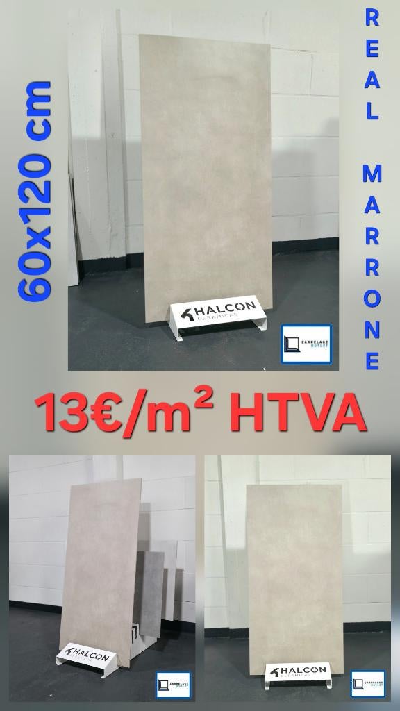Carrelage 60x120 cm et Imitation parquet 20x120 cm, Bricolage & Construction, Enlèvement, Neuf, 10 m²² ou plus
