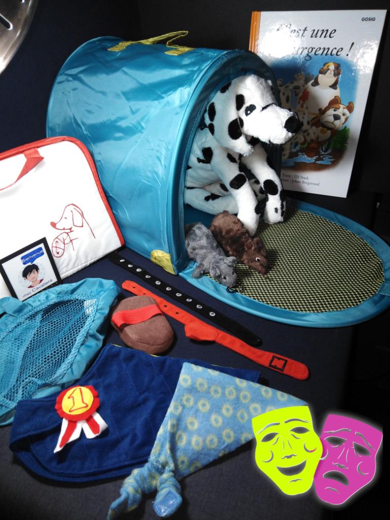 Panoplie kit du matériel des soins de vétérinaire avec peluc, Enlèvement ou Envoi, Comme neuf, Chien