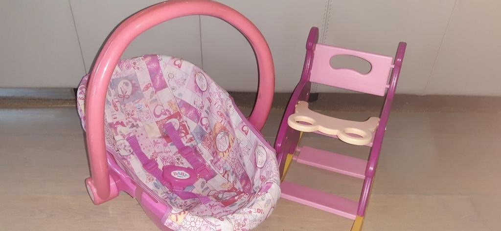 Baby born maxi cosie en schommelstoel alles 20€, Enlèvement ou Envoi, Comme neuf