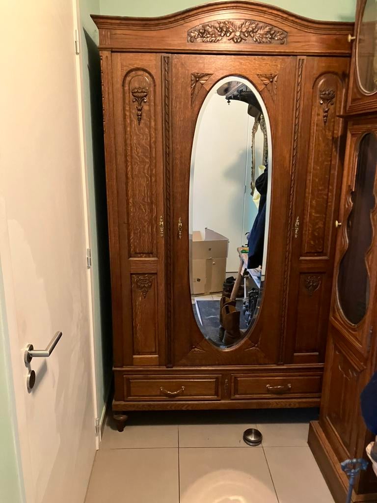 Antieke vestiaire kast, Antiquités & Art, Enlèvement