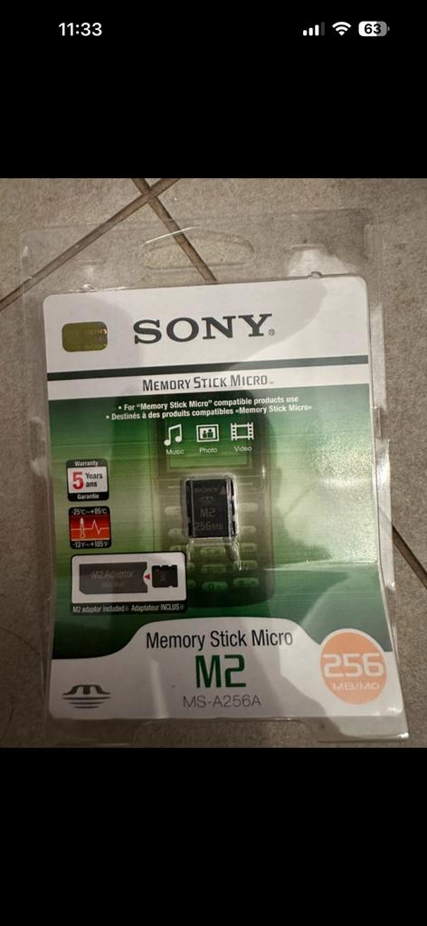 Geheugenkaart van Sony — 5 nieuwe pakketten voor 20€, Computers en Software, USB Sticks, Ophalen of Verzenden, Zo goed als nieuw