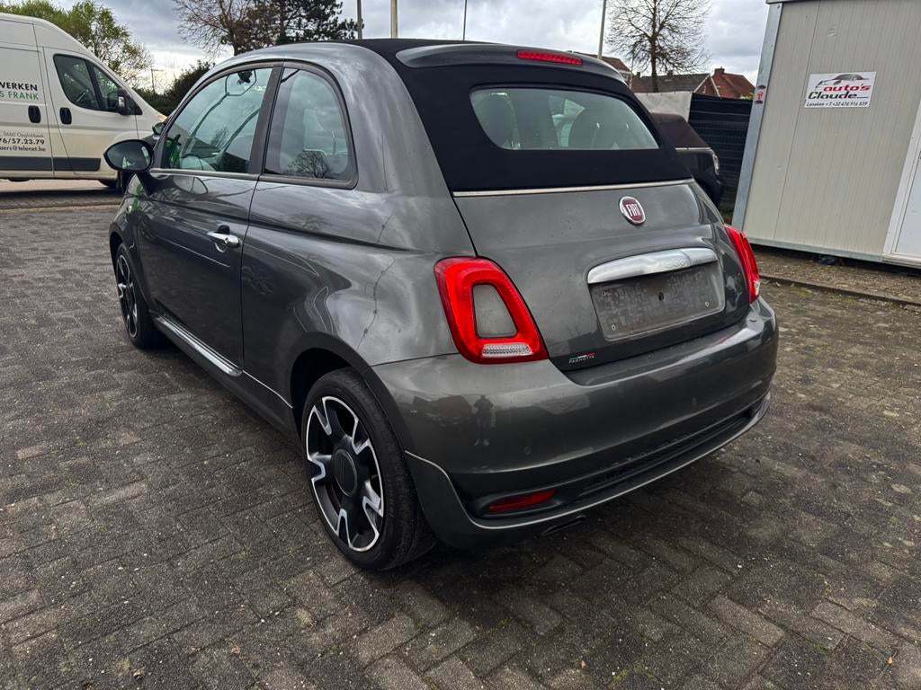 Fiat 500c cabrio 1.0, Autos, Fiat, Cuir, Argent ou Gris, Achat, Euro 6