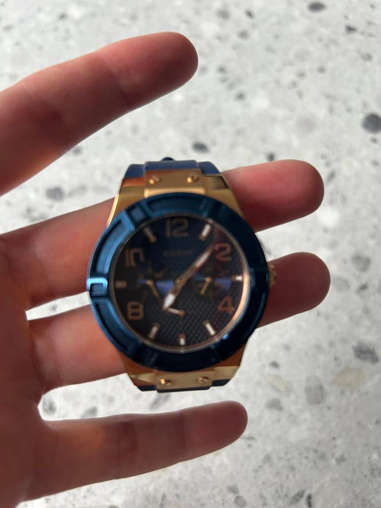 Dames horloge Guess donkerblauw/goud, Bijoux, Sacs & Beauté, Montres | Femmes, Montre-bracelet, Guess, Or, Enlèvement