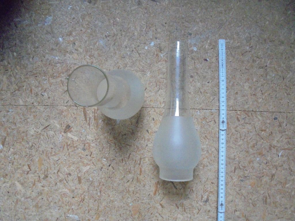 Glas, olielampglas voor luster of ander verlichting, Antiek en Kunst, Ophalen