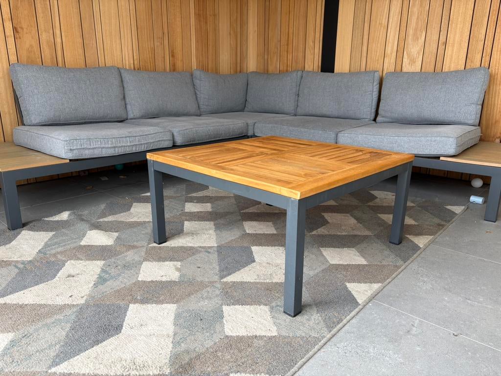 Loungezetel, Tuin en Terras, Ophalen, 5 zitplaatsen, Gebruikt, Aluminium