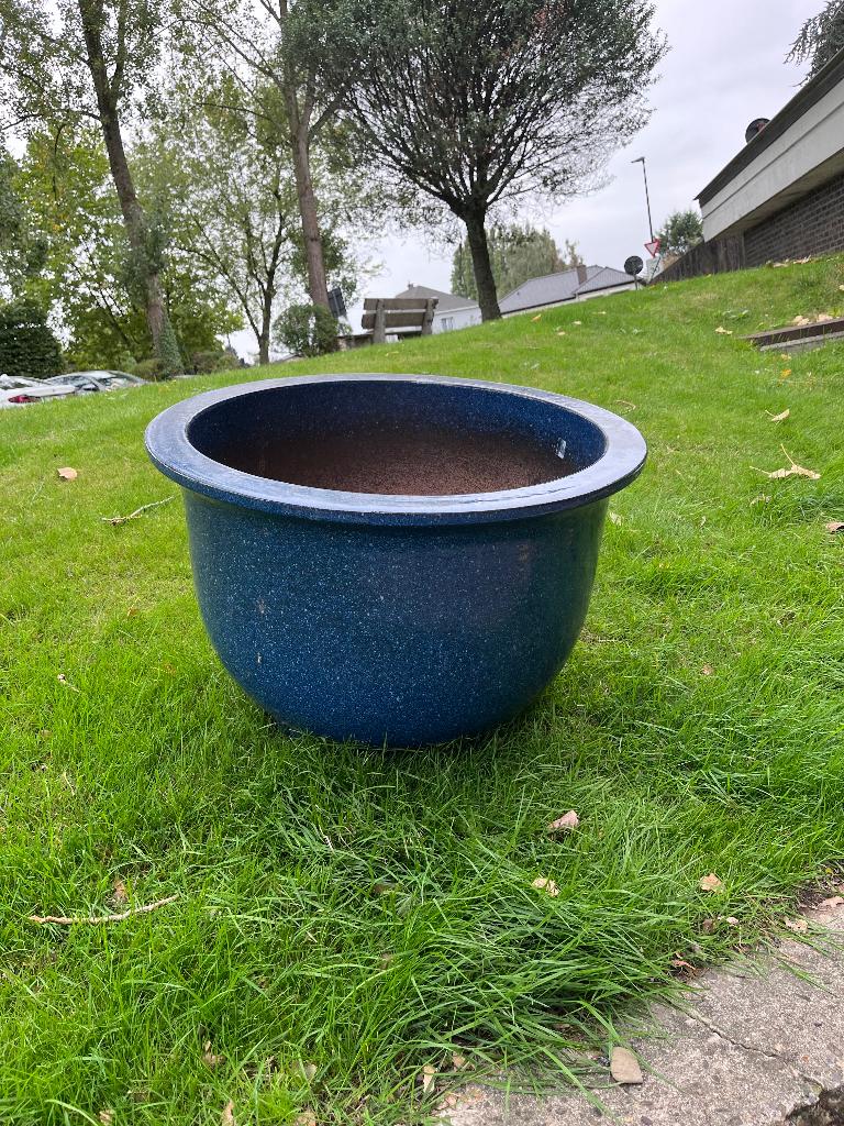 Xl bloempot d&m design, Ophalen, 40 cm of meer, Rond, Zo goed als nieuw