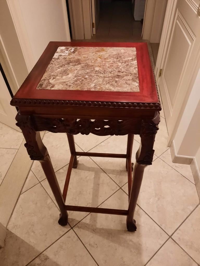 Chinees hardhouten bijzettafel, Ophalen