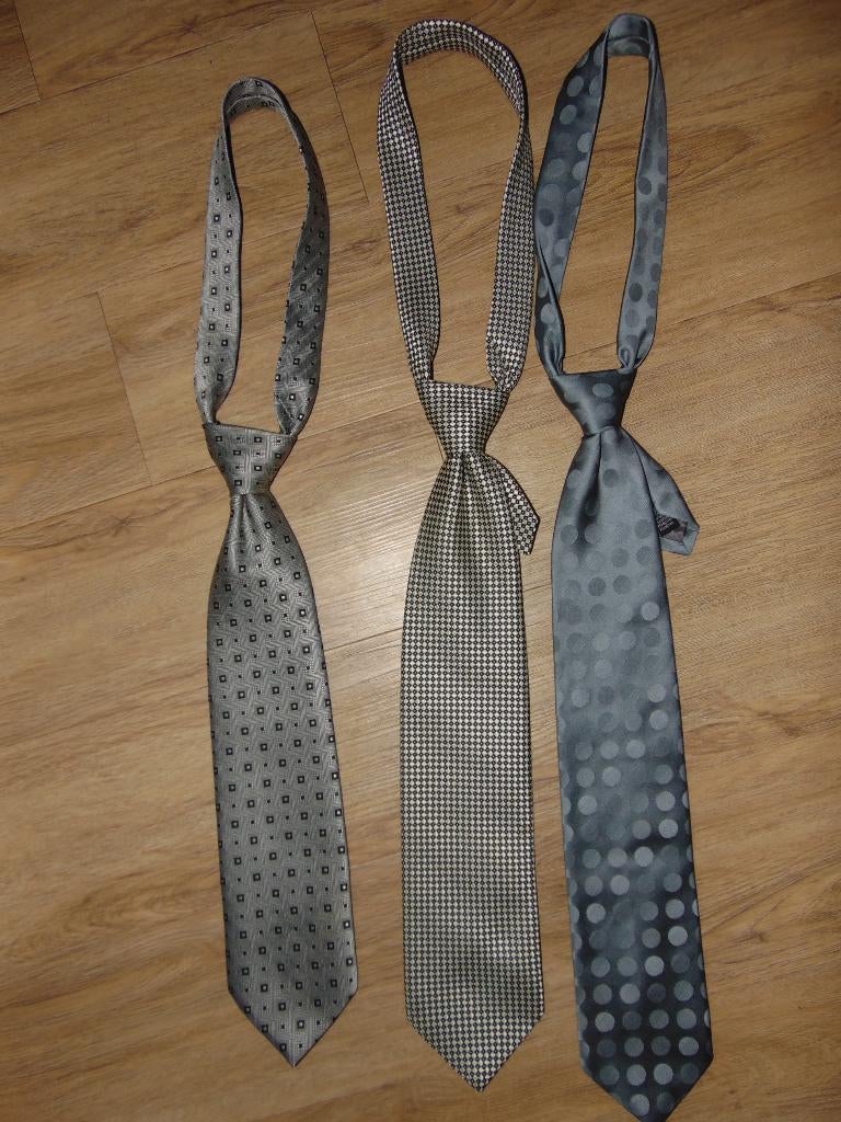 Stropdassen in prima staat, Kleding | Heren, Stropdassen, Ophalen of Verzenden, Gedragen, Grijs, Met patroon