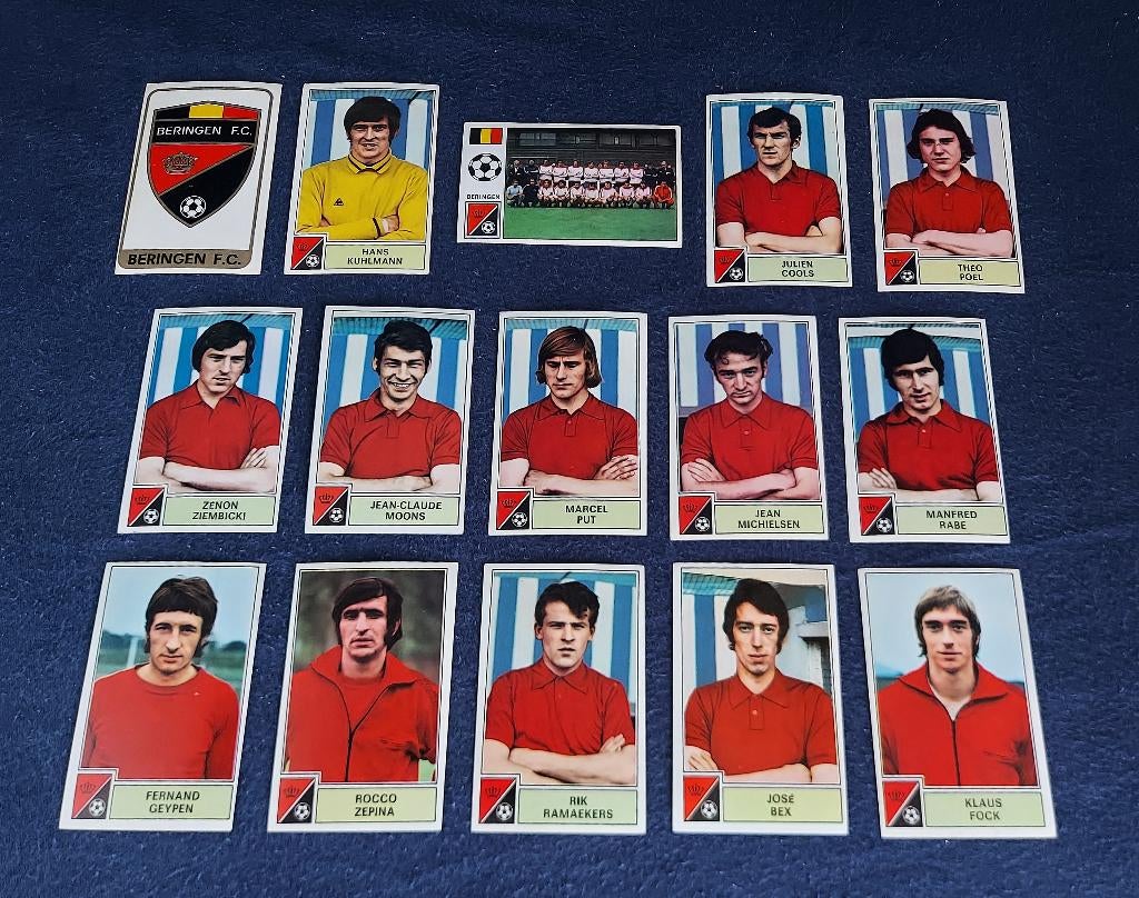 14 versch. Panini stickers voetbal ' FB 1972/73 - Beringen ', Collections, Articles de Sport & Football, Neuf, Affiche, Image ou Autocollant