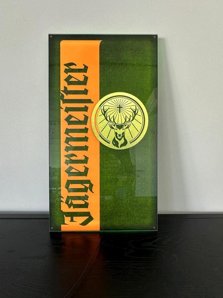 Jagermeister led lichtreclame paneel, Collections, Enlèvement, Comme neuf