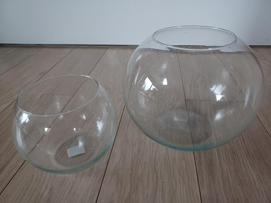 2 bolle glazen kommen in goede staat, Ophalen, Zo goed als nieuw, Glas