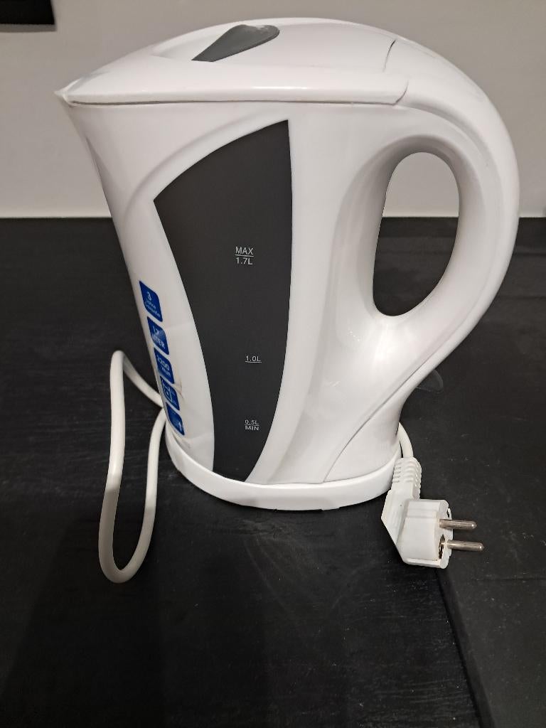 Bouilloire électrique Lentz sans fil de couleur blanche., Electroménager, 1 à 2 litres, Enlèvement, Comme neuf, Sans fil