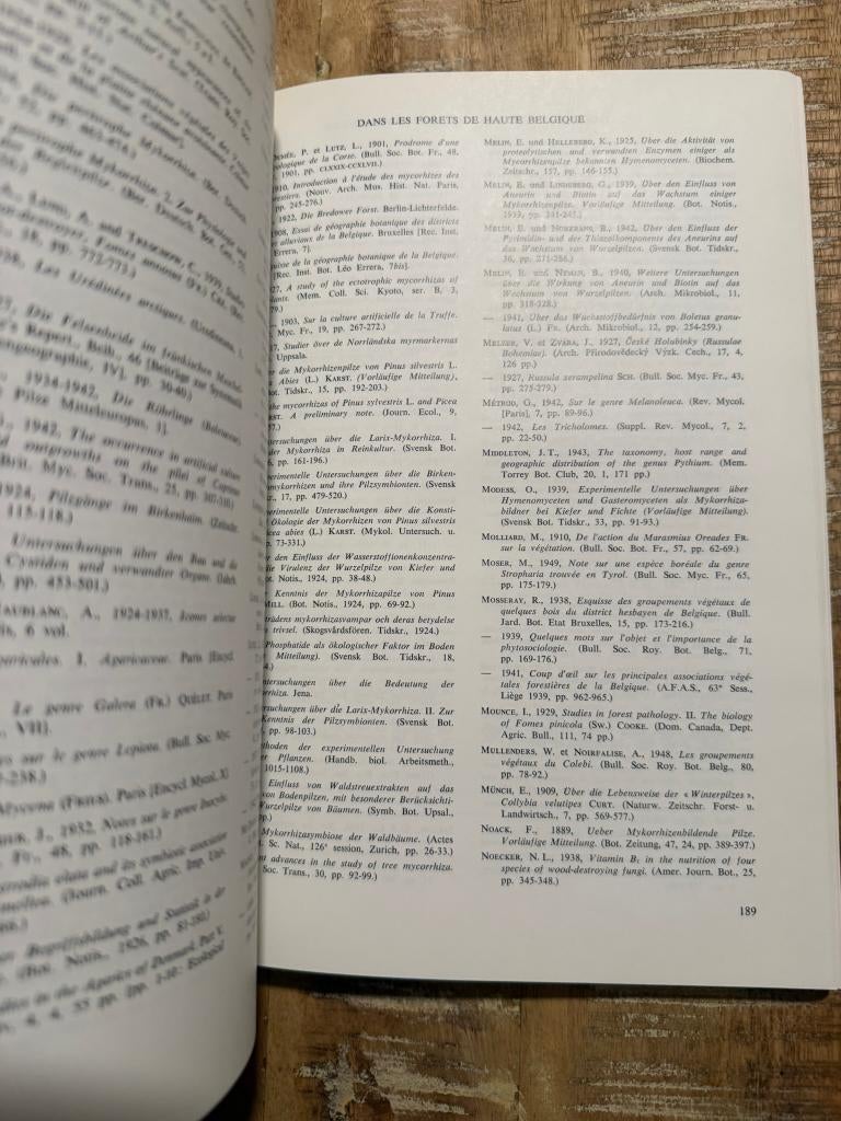 Recherches mycosoociologiques dans les forets de Haute Bel, Boeken, Gelezen, Bloemen, Planten en Bomen, Fredi Darimont, Ophalen of Verzenden