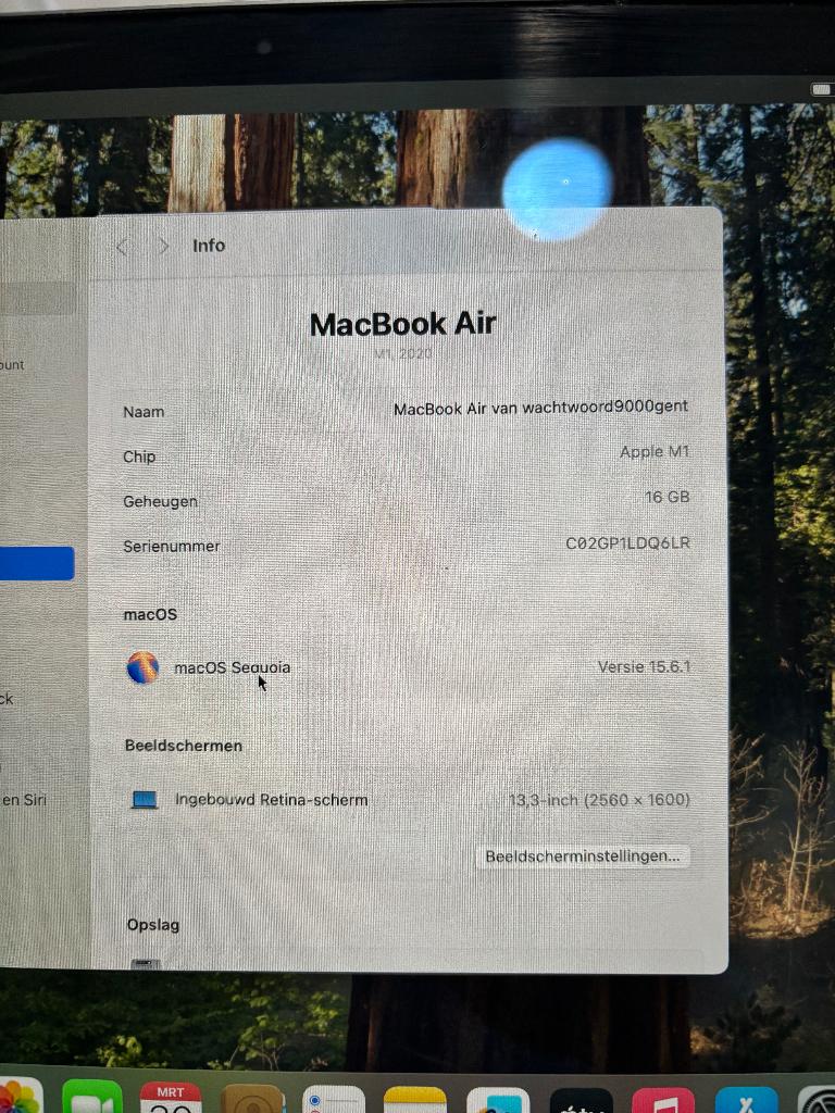 Macbook Air M1 ( 2020 ), Informatique & Logiciels, Apple Macbooks, Enlèvement, 16 GB, MacBook