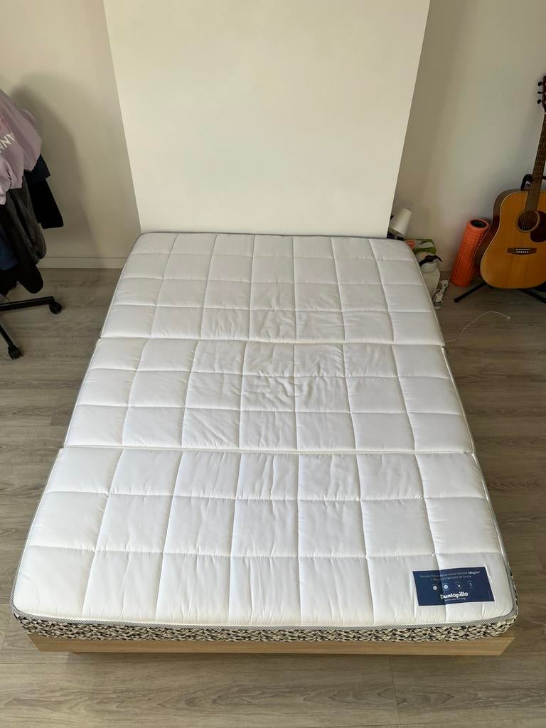Sommier et matelas 140x190cm, Enlèvement, Sommier, Deux personnes, 190 cm ou moins