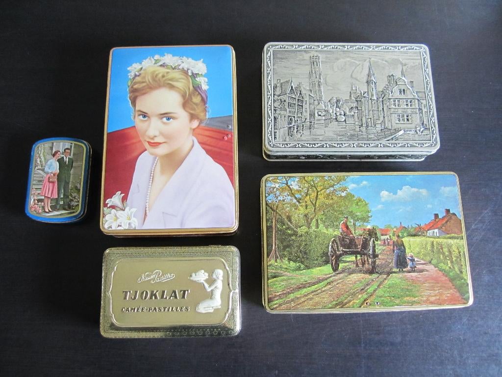 oude blikken doosjes, Verzamelen, Ophalen of Verzenden, Gebruikt