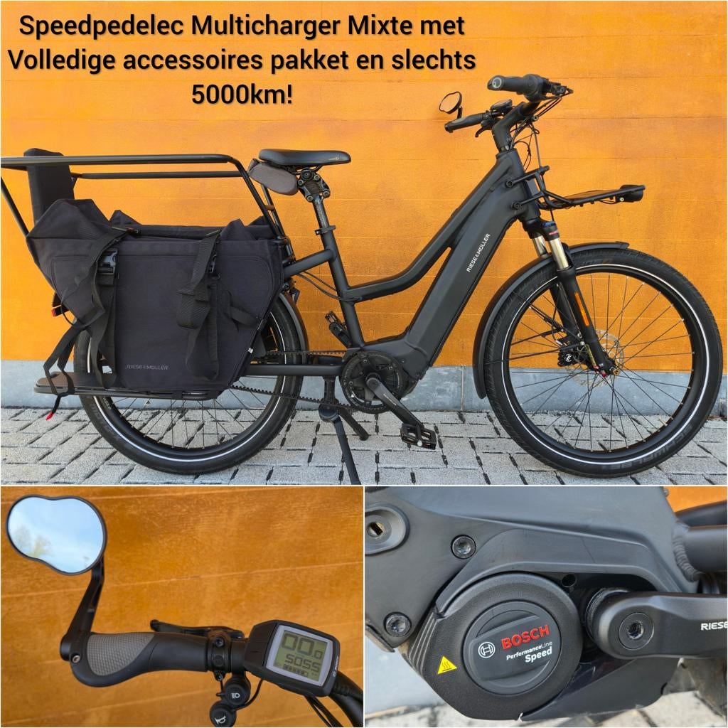 R&M Multicharger Mixte GT Vario HS 625Wh speedpedelec, Enlèvement, Comme neuf, 50 km par batterie ou plus
