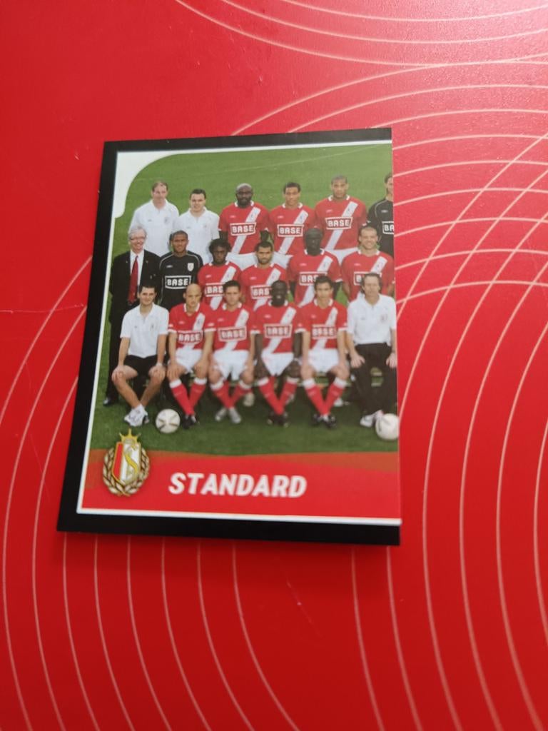 Sticker Linkerkant fotoploeg Standard 2008 Pro League, Muziek en Instrumenten, Ophalen of Verzenden